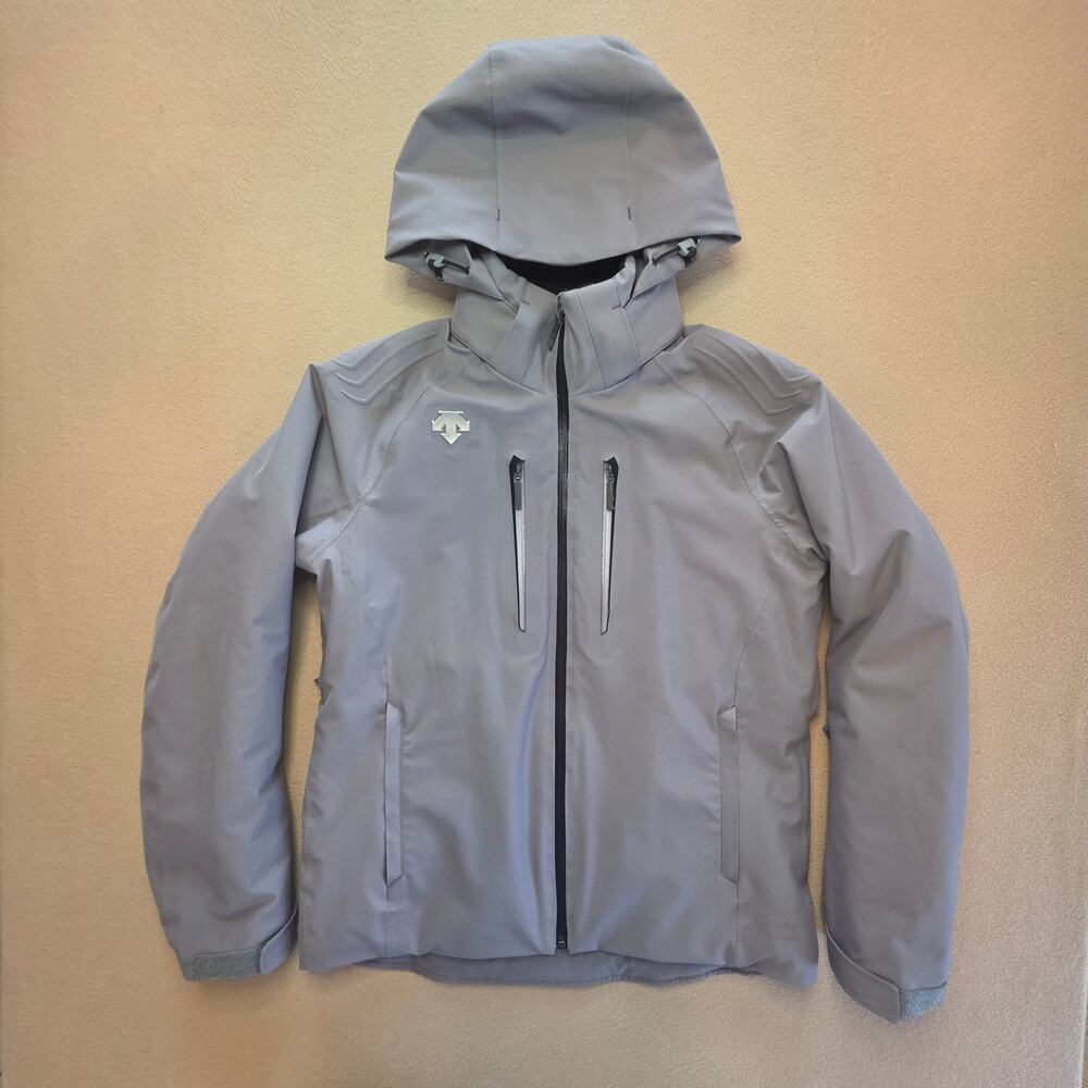 Descente Dermizax Insulated Mens Gray Ski Jacket Heat Navi Motion 3D D7-8363 Sm